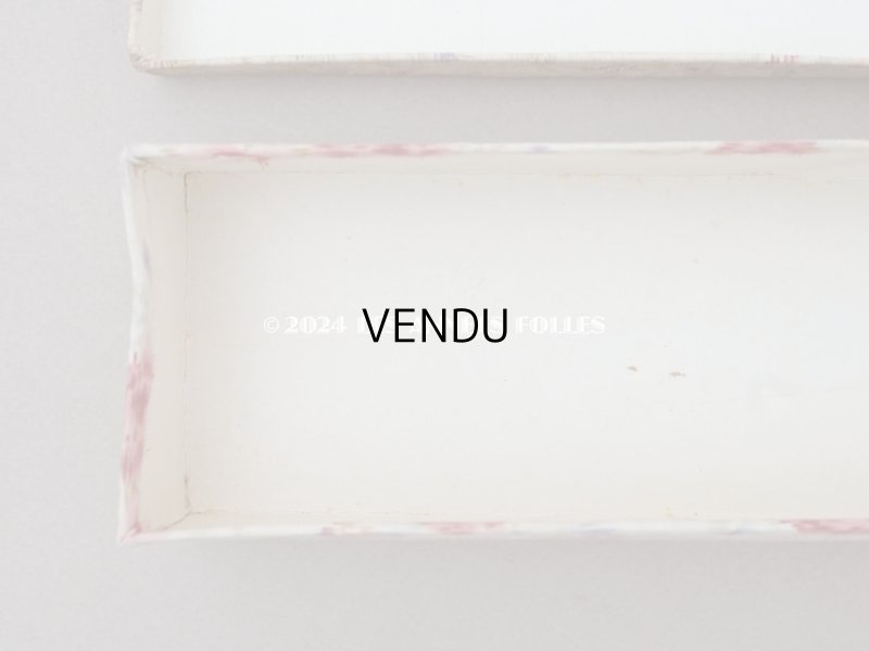 画像10: アンティーク 薔薇模様のほぐし織り カルトナージュボックス グローブボックス 