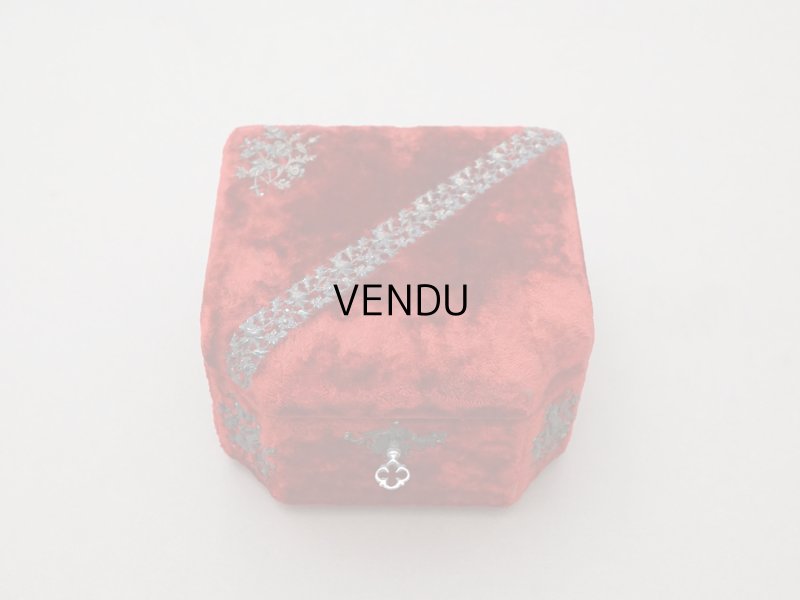 画像3: 19世紀末 アンティーク バカラ社のクリスタル香水瓶入り 裁縫箱 レッド＆パウダーブルー ベルベット＆シルククッション