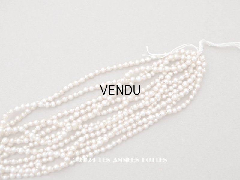 画像3: アンティーク 極小 スフレビーズ シャンパンゴールド 3mm 約600ピースのセット 吹きガラス製ビーズ 