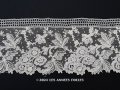 19世紀末 アンティーク ニードルレース ポワンドガーズのボーダー 32.5〜33cm 【ポワン・ド・ガーズ】 