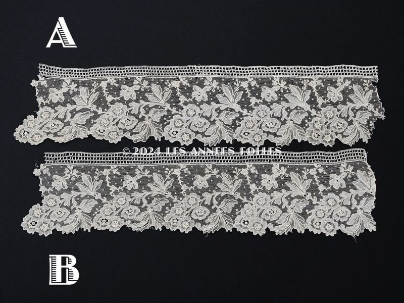 画像3: 19世紀末 アンティーク ニードルレース ポワンドガーズのボーダー 32.5〜33cm 【ポワン・ド・ガーズ】 