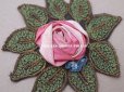画像2: 未使用 1930年頃 アンティーク 薔薇のロココモチーフ  (2)
