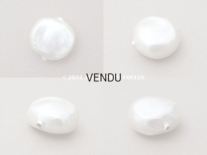 画像2: アンティーク ルスレ社 コットンパール・バロックパール オフホワイト - MAISON ROUSSELET -