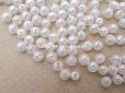 画像3: アンティーク スフレビーズ オーロラ加工 極小 4mm 30g 吹きガラス製ビーズ  (3)