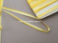 画像3: アンティーク リボン刺繍 & ロココトリム用 シルク製 リボン 5m 2.5mm幅 イエロー&ホワイト (3)