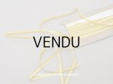 アンティーク リボン刺繍 & ロココトリム用 シルク製 リボン 3.1m 3mm幅 イエロー&ゴールド