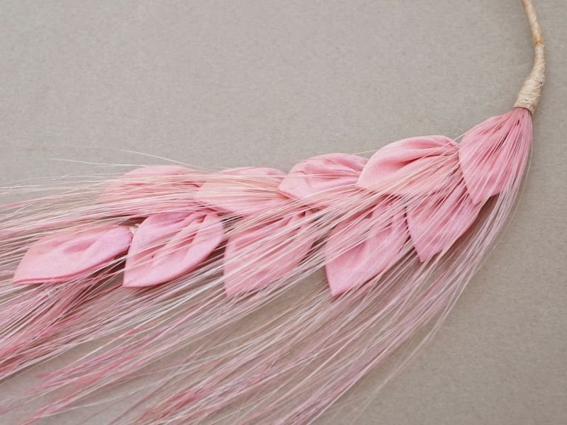 画像3: アンティーク 帽子用 麦のコサージュ ピンク