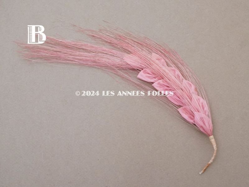 画像6: アンティーク 帽子用 麦のコサージュ ピンク