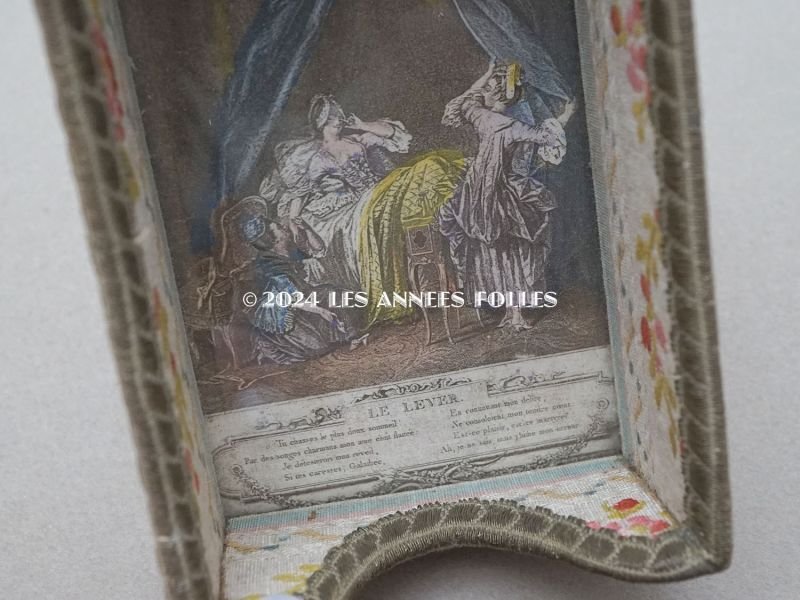 画像3: アンティーク 小さな小物入れ プリンセスの目覚め  花のジャガード織