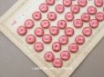 画像1: 19世紀 アンティーク シルク製 くるみボタン 13mm 6ピースのセット ローズピンク (1)