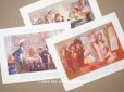 画像1: ＊蚤の市＊アンティーク ボンマルシェの大きなクロモ 3点セット (1)
