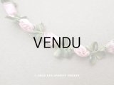 アンティーク シルク製 薔薇のロココトリム パウダーピンク 14cm