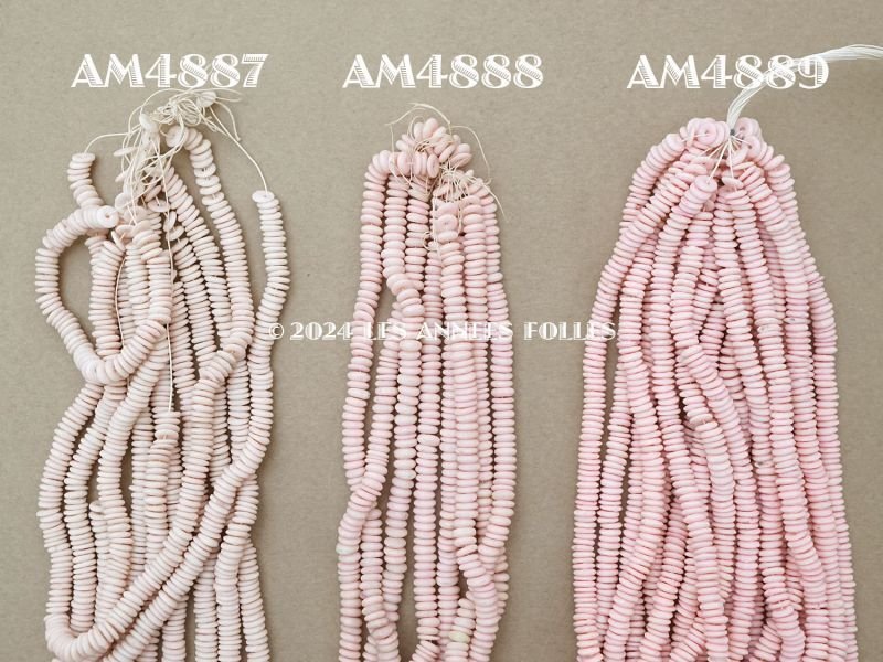 画像6: アンティーク ゼラチン製  スフレ スパンコール スモーキーピンク 4mm 約700ピース COL 9