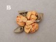 画像4: アンティーク シルク製 薔薇のロココモチーフ 山吹色