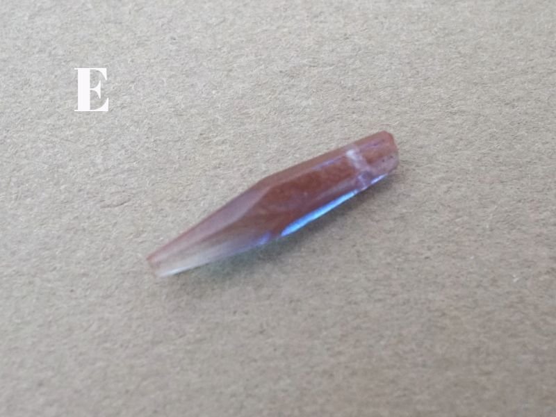 画像10: 【セール対象外】【クーポン対象外】アンティーク サフィレットのビーズ アイシクル型 カット入り 18〜19mm ピース売り 