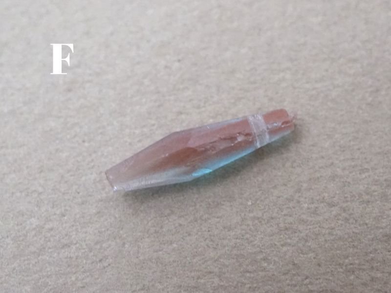 画像11: 【セール対象外】【クーポン対象外】アンティーク サフィレットのビーズ アイシクル型 カット入り 18〜19mm ピース売り 