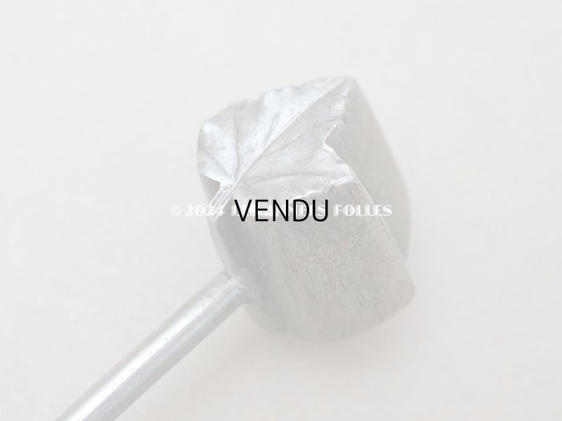 画像3: 19世紀末 アンティーク  こて リーフ アイビー 型押し 