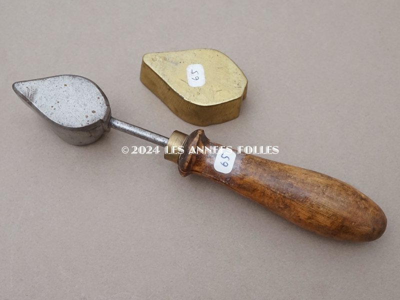 画像5: 19世紀末 アンティーク  こて リーフ 型押し