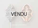 19世紀末 アンティーク  こて 薔薇のリーフ 型押し 