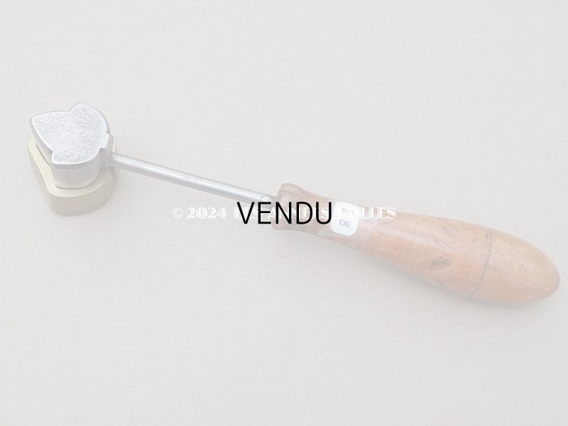 画像5: 19世紀末 アンティーク  こて リーフ アイビー 型押し 