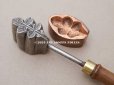 画像3: 19世紀末 アンティーク  こて 薔薇のリーフ 型押し  (3)