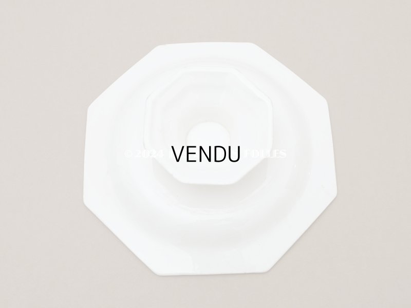 画像8: アンティーク オクトゴナル 小さなコンポティエ クレイユ・エ・モントロー - CREIL ET MONTEREAU -