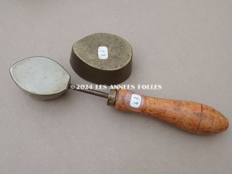 画像5: 19世紀末 アンティーク  こて リーフ 型押し