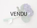 アンティーク 菫の布花 シルク製