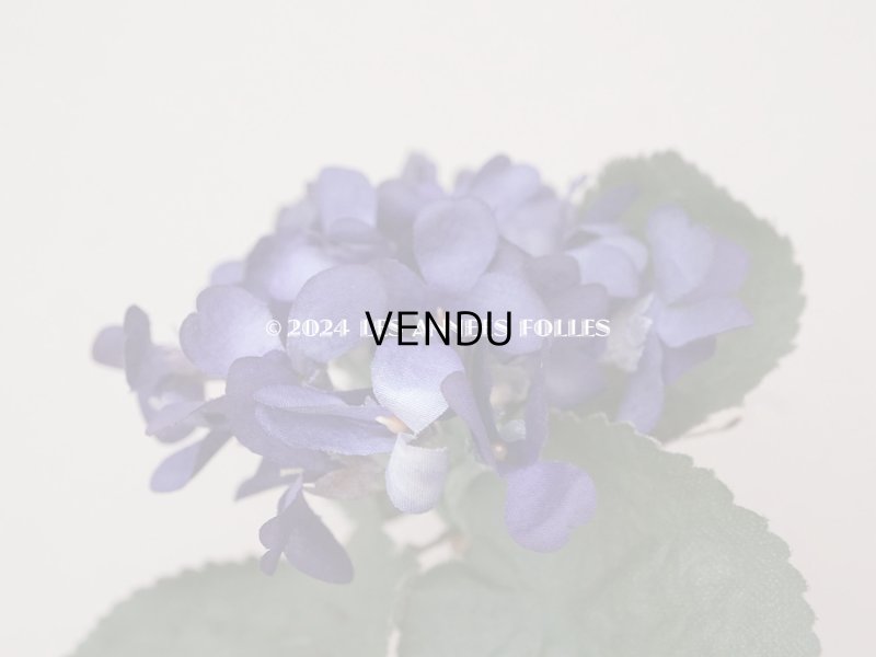 画像6: アンティーク 菫の布花 シルク製