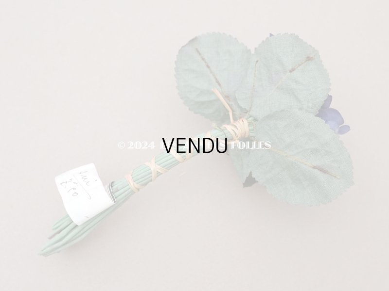 画像4: アンティーク 菫の布花 シルク製