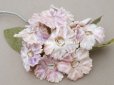 画像3: アンティーク シルクベルベット製 布花 パウダーピンク