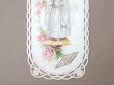 画像3: アンティーク 初聖体のカニヴェ 透かし柄 ピンクの薔薇 (3)