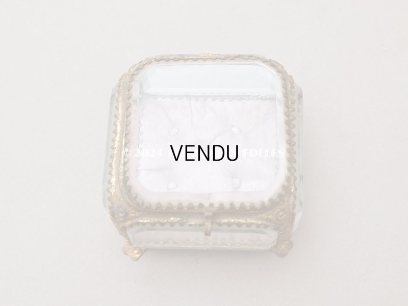 画像4: 19世紀末 アンティーク ジュエリーボックス ピンクのシルククッション 