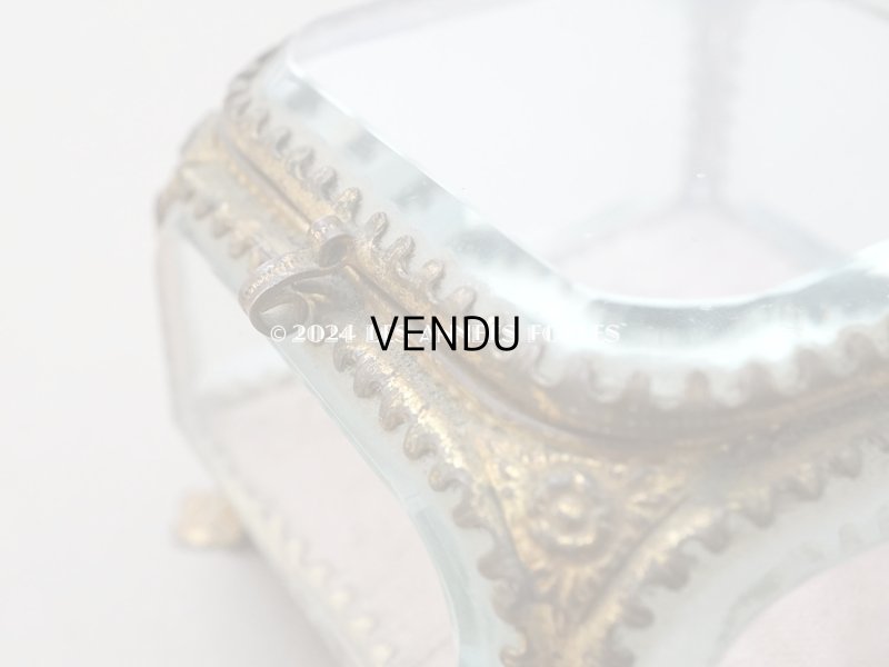 画像8: 19世紀末 アンティーク ジュエリーボックス ピンクのシルククッション 