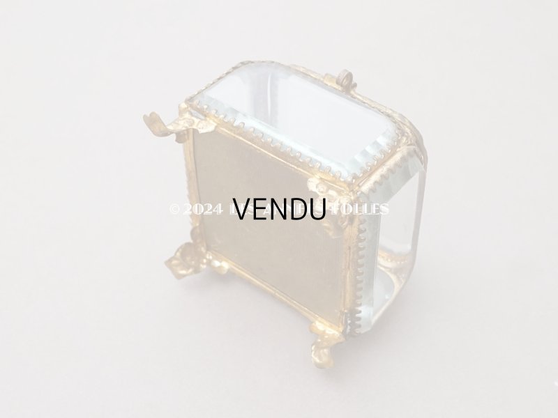 画像5: 19世紀末 アンティーク ジュエリーボックス ピンクのシルククッション 