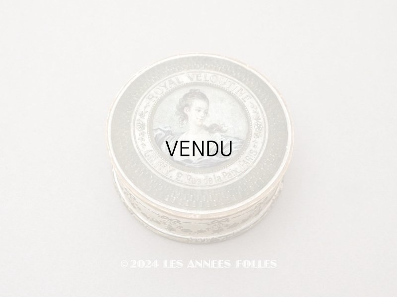 画像1: 1900年頃 アンティーク パウダーボックス ROYAL VELOUTE - CH.FAY PARIS -
