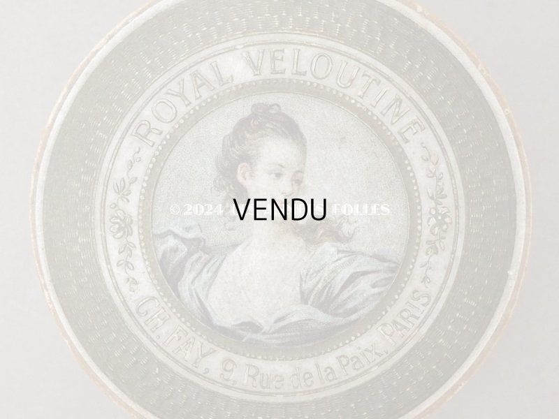 画像3: 1900年頃 アンティーク パウダーボックス ROYAL VELOUTE - CH.FAY PARIS -