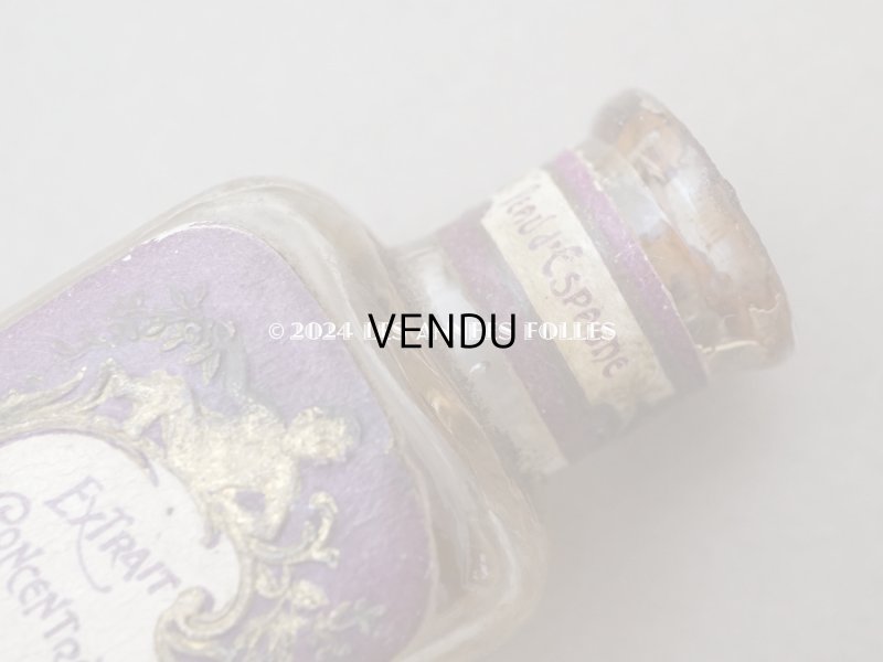 画像3: アンティーク 小さな パフュームボトル 天使&ロカイユ装飾  EXTRAIT CONCENTRE POUR LE MOUCHOIR