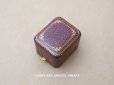 画像1: アンティーク リング用 ジュエリーボックス 金彩入り スモーキーパープル リングボックス (1)
