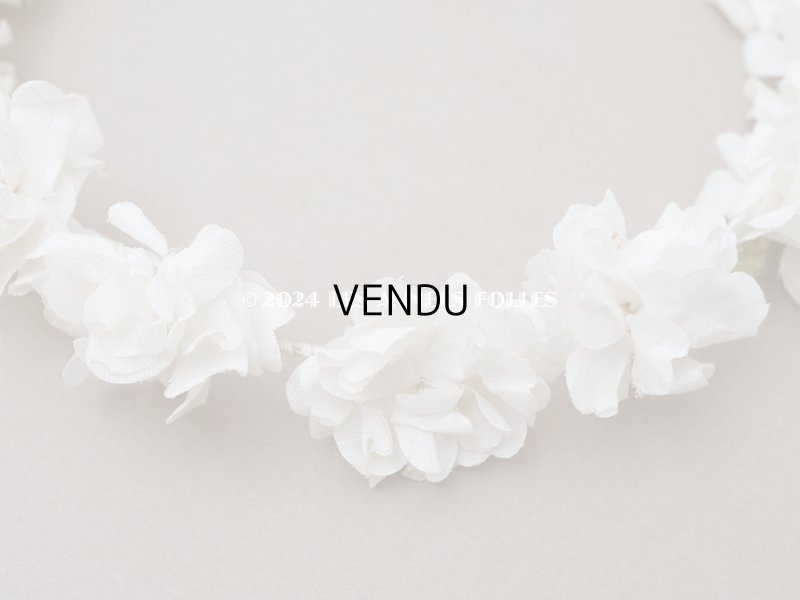 画像9: アンティーク 薔薇の布花のティアラ 花冠 初聖体