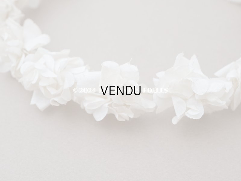 画像8: アンティーク 薔薇の布花のティアラ 花冠 初聖体