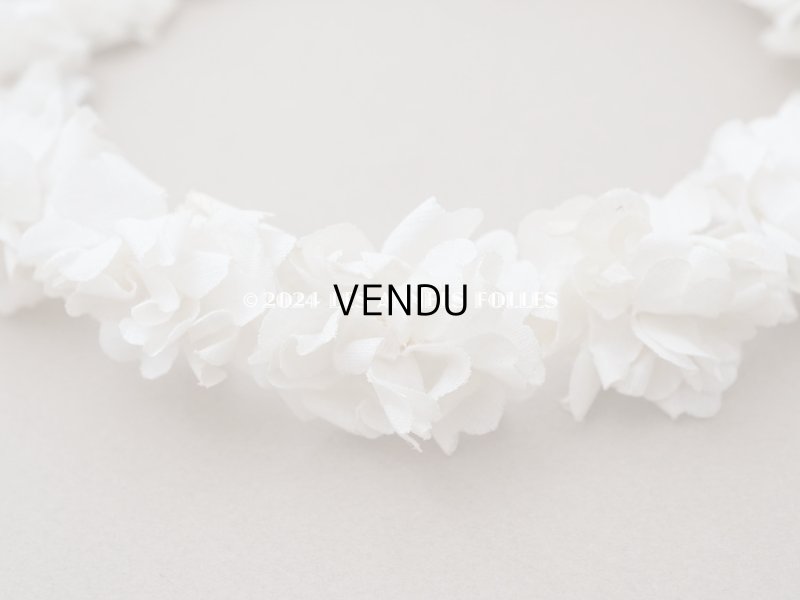 画像7: アンティーク 薔薇の布花のティアラ 花冠 初聖体