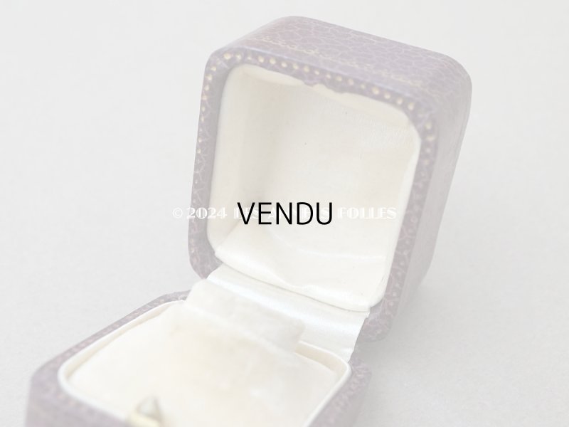 画像9: アンティーク リング用 ジュエリーボックス 金彩入り スモーキーパープル リングボックス