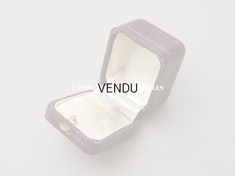 画像7: アンティーク リング用 ジュエリーボックス 金彩入り スモーキーパープル リングボックス