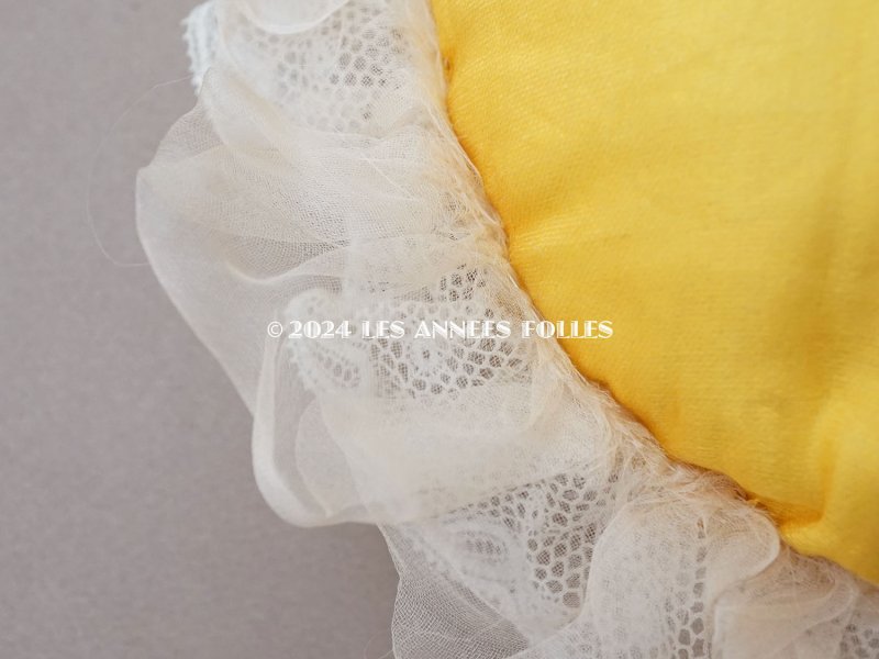 画像6: アンティーク シルクシフォン&レースのピンクッション