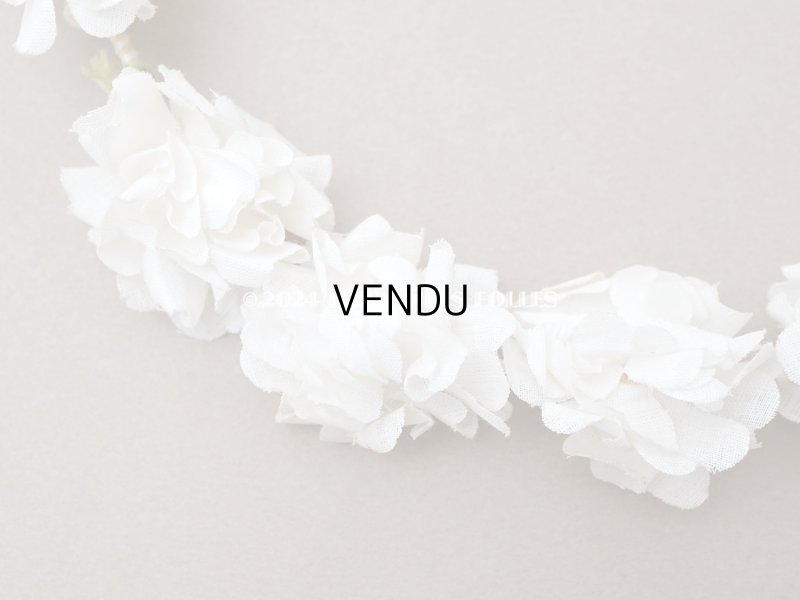 画像5: アンティーク 薔薇の布花のティアラ 花冠 初聖体