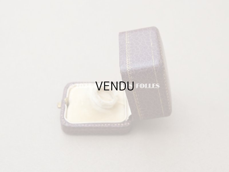 画像6: アンティーク リング用 ジュエリーボックス 金彩入り スモーキーパープル リングボックス