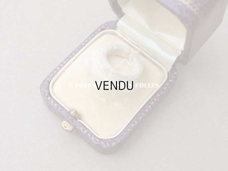 画像8: アンティーク リング用 ジュエリーボックス 金彩入り スモーキーパープル リングボックス