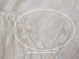 画像6: 1900年頃 アンティーク ドール&ベビー用 袖付きケープ ドット刺繍のコットンファブリック＆レース 裏地付き