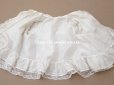 画像14: 1900年頃 アンティーク ドール&ベビー用 袖付きケープ ドット刺繍のコットンファブリック＆レース 裏地付き